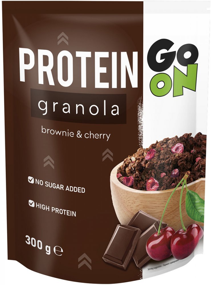 Granola proteinowa Sante Go On Protein, brownie i wiśnia, 300g