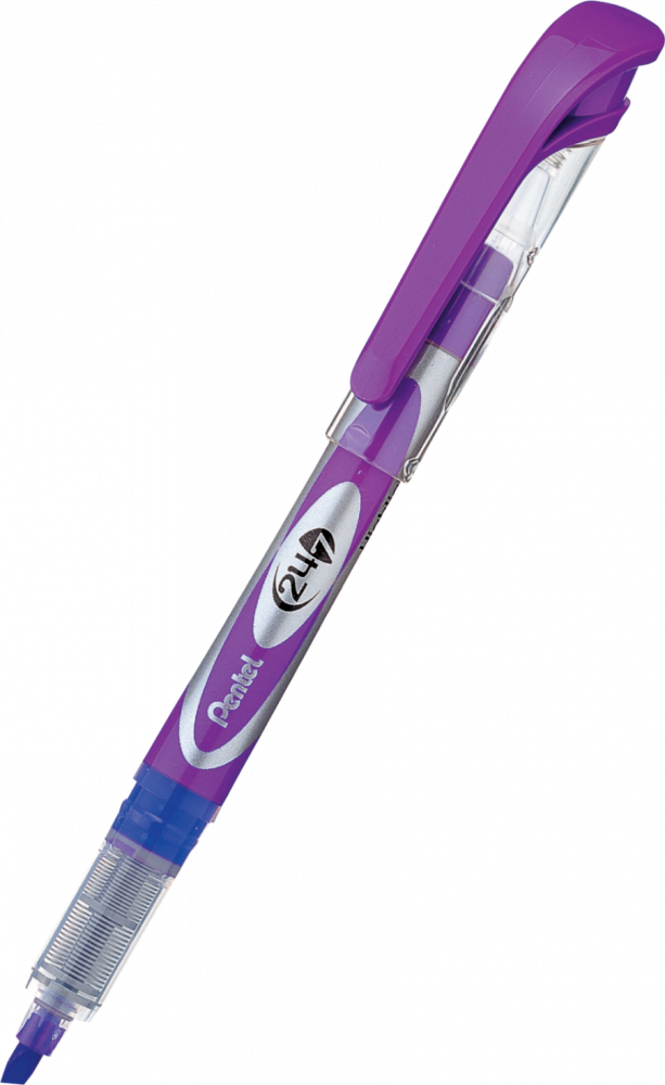 Zakreślacz Pentel SL12, z płynnym tuszem, ścięta, 3.7mm, fioletowy