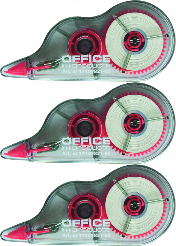 3x Korektor w taśmie Office Products, myszka, 5mmx8m