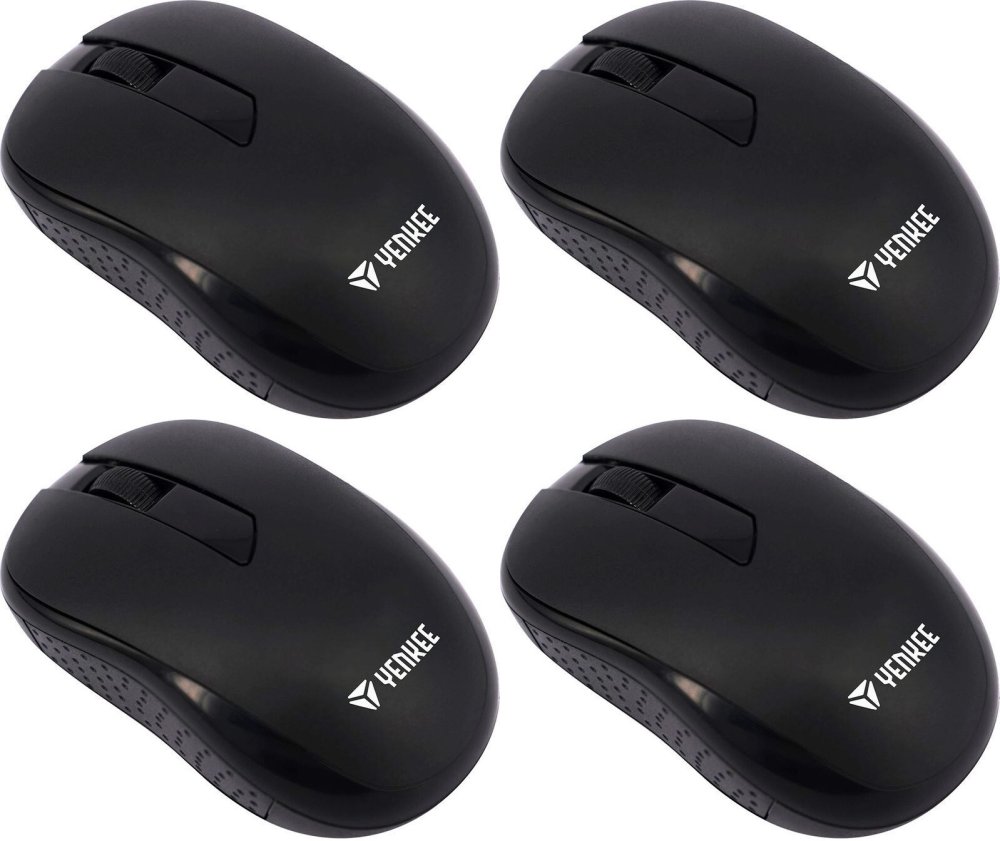 4x Myszka bezprzewodowa Yenkee YMS 002BK mouse WL Logic, optyczna, czarny