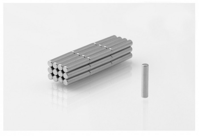 Magnes neodymowy MW 2X10 N38, 2mm, 1 sztuka, srebrny