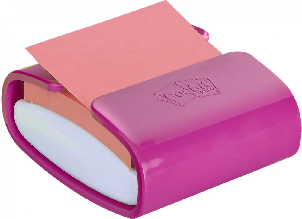 Podajnik do karteczek samoprzylepnych Post-It Pro + notes 100 karteczek, fioletowy