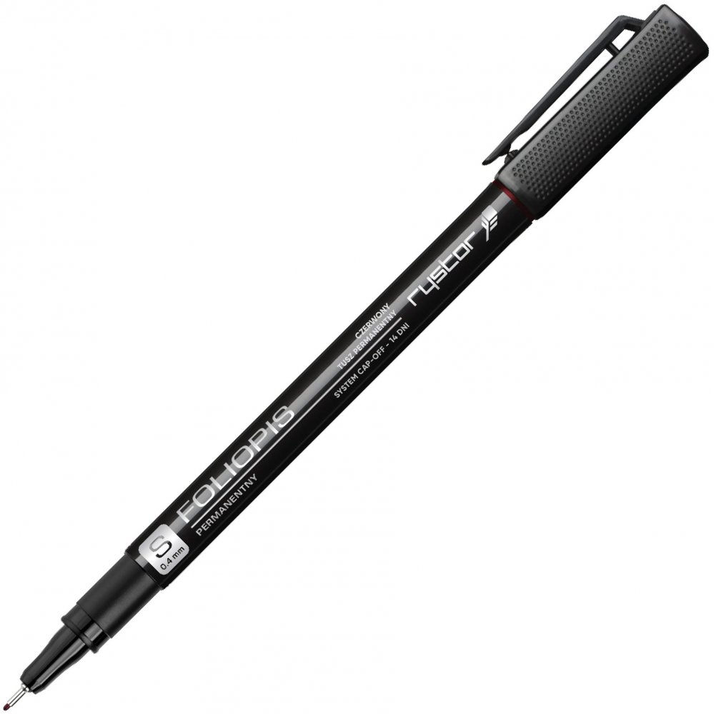 Foliopis Rystor, FS, okrągła, 0.4mm, czerwony