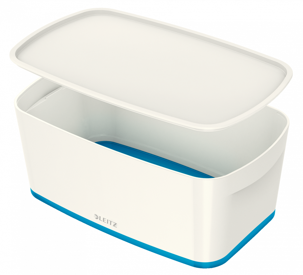 Pojemnik z pokrywką Leitz MyBox Wow,5l, biało-niebieski