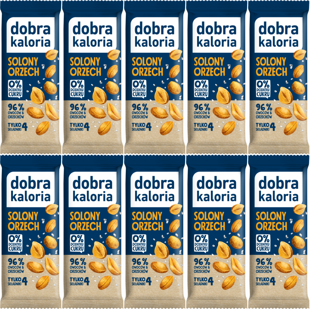 10x Baton Dobra Kaloria, solony orzech, 35g