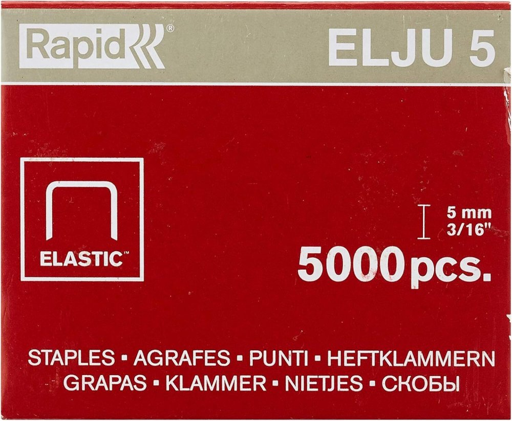 Zszywki Rapid Elju, 5mm, 5000 sztuk, srebrny