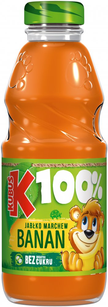 Sok Kubuś, banan-marchew-jabłko, butelka szklana, 0.3l