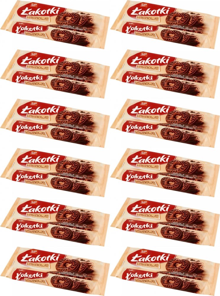 12x Ciastka Mondelez Łakotki, kakaowy, 168g