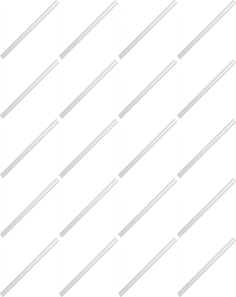 20x Listwa wsuwana Durable, 6mm, do 60 kartek, 1 sztuka, przezroczysty