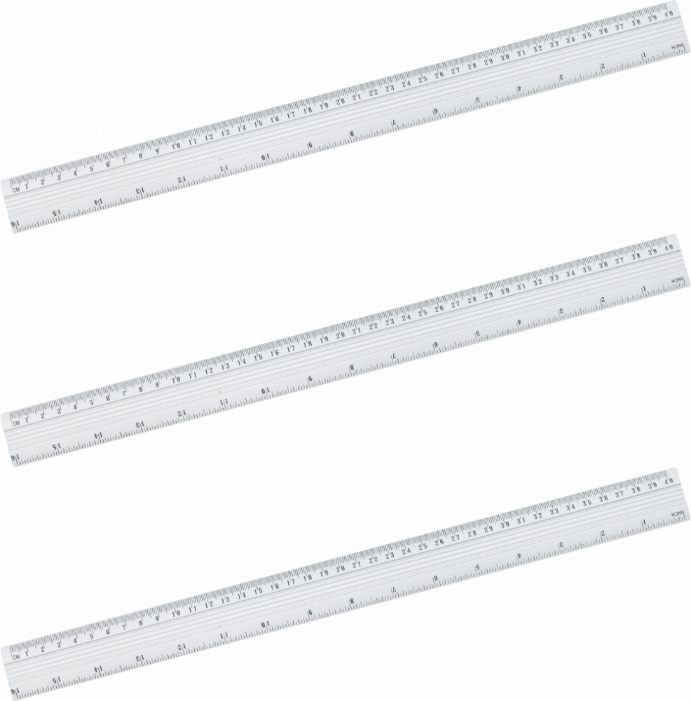 3x Linijka aluminiowa Grand, 40cm