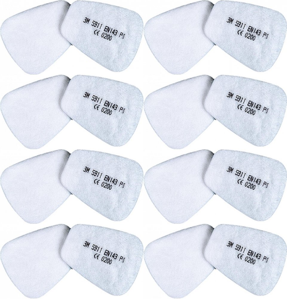 8x Filtr przeciwpyłowy 3M-FI-5000-P1, 30 sztuk, biały