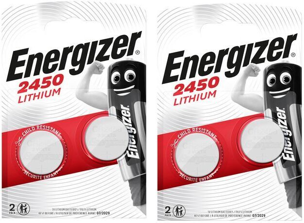 2x Bateria litowa Energizer CR2450, 3V, 2 sztuki