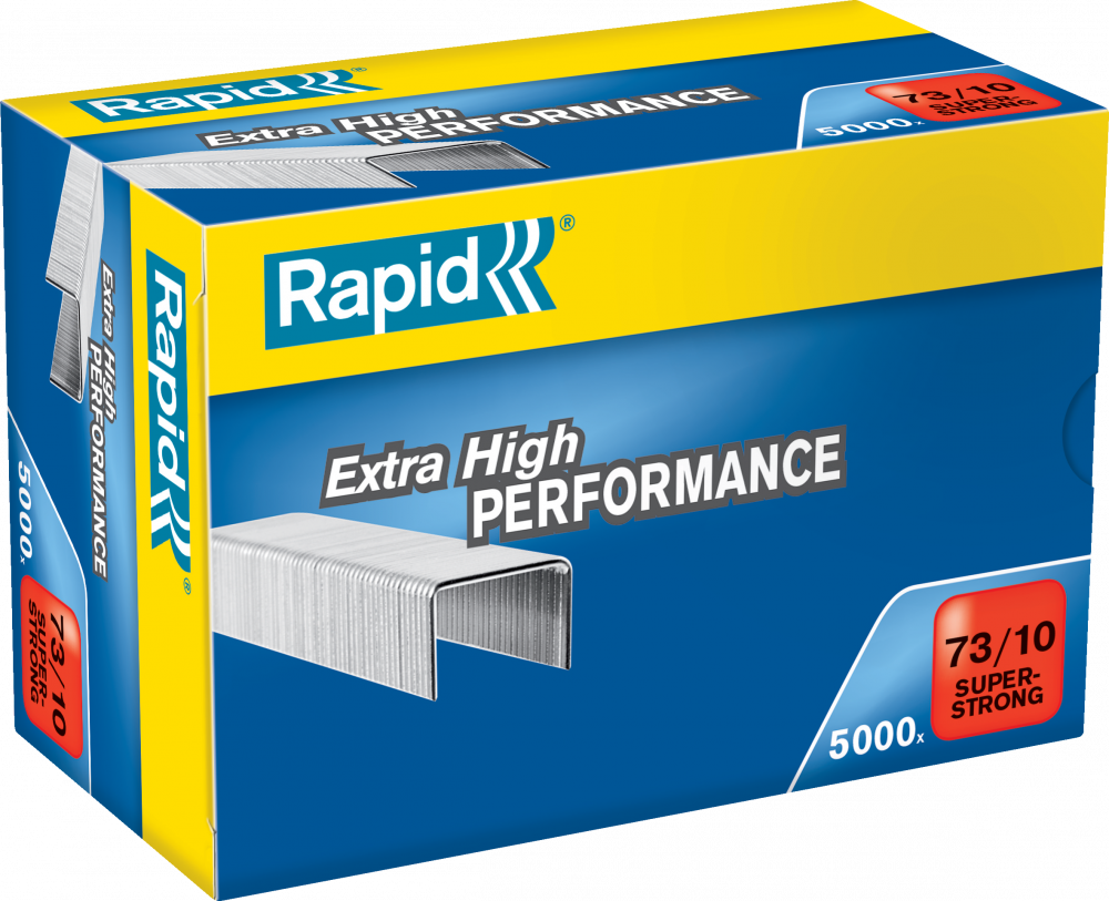 Zszywki Rapid Super Strong, 73/10 5M, 5000 sztuk, srebrny