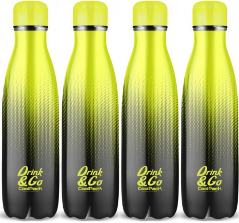 4x Butelka termiczna/termos CoolPack Drink&Go, 500ml, Gradient Lemon