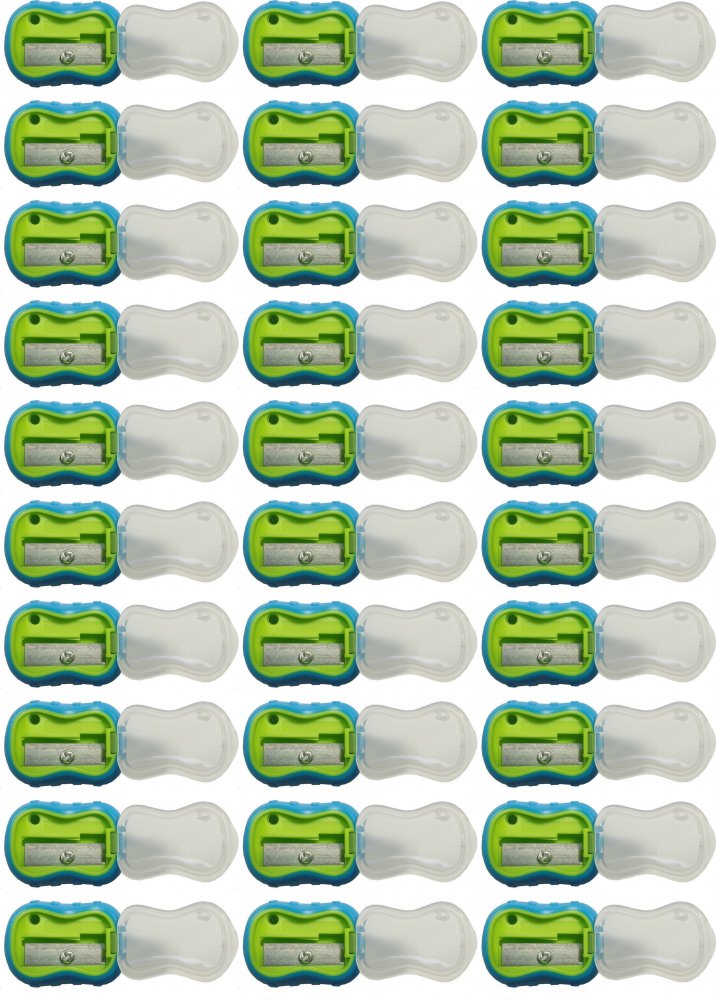 48x Temperówka Astra Handy, z pojemnikiem, 1 otwór, mix kolorów