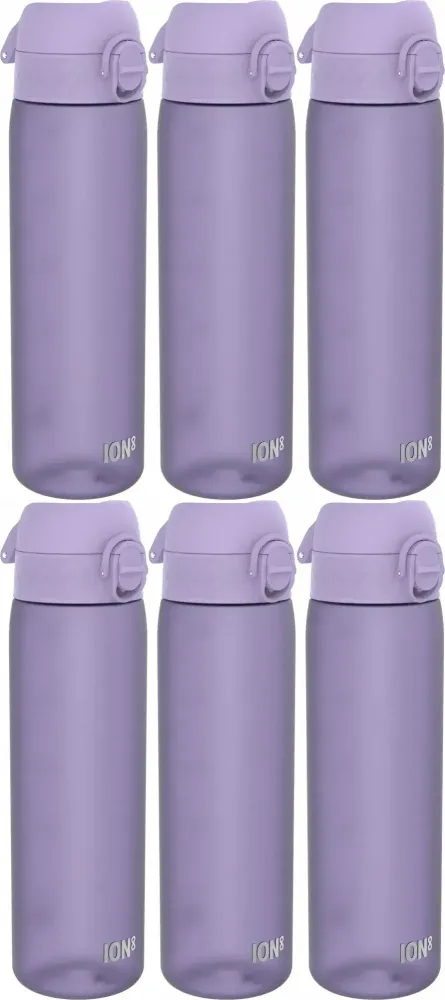 6x Bidon ION8 Playful Periwinkle, recyclon/tritan, 500ml, fioletowy