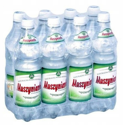 8x woda niskonasycona CO2 Muszynianka, 0.6l, butelka PET
