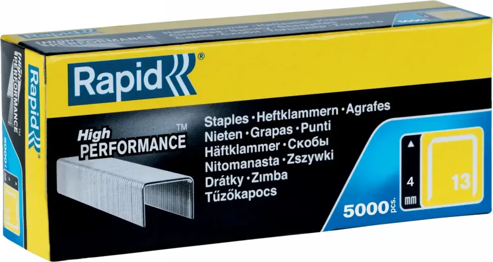 Zszywki Rapid, 13/4 5M, 5000 sztuk, srebrny