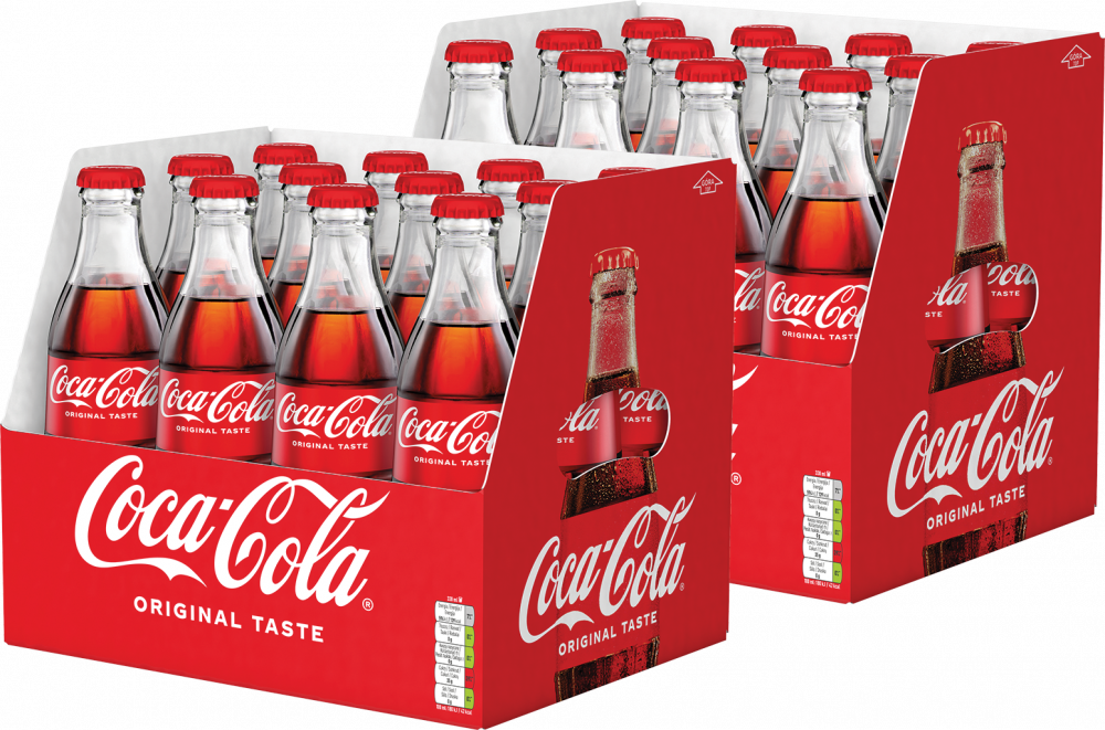 2x Napój gazowany Coca-Cola, butelka bezzwrotna, 0.33l, 12 sztuk