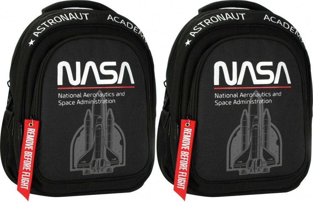 2x Plecak Starpak NASA, jednokomorowy, 26l, 43x35x21cm, czarny