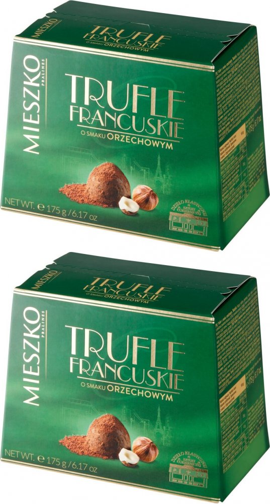 2x Cukierki Mieszko Trufle francuskie, orzechowy, 175g