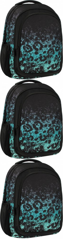 3x Plecak Starpak Panterka, jednokomorowy, 26l, 43x35x21cm, czarny