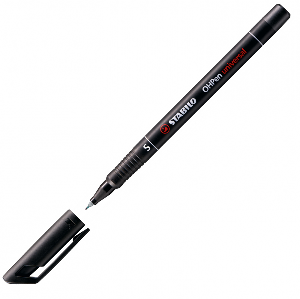 Foliopis Stabilo, OHPen, okrągła, 0.4mm (S), czarny