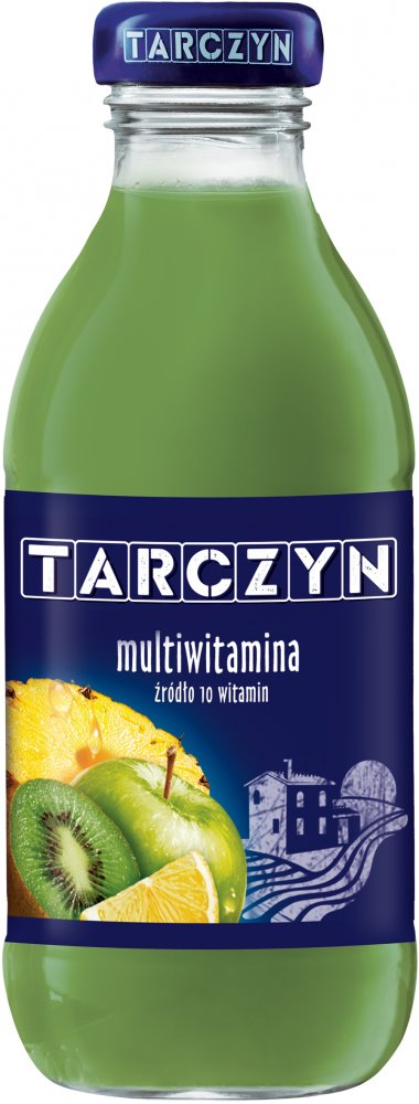 Napój multiwitamina (zielone owoce) Tarczyn, butelka szklana, 0.3l