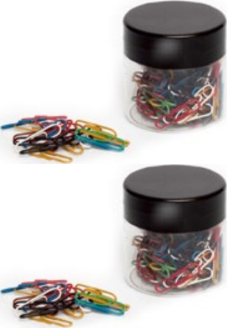 2x Spinacz powlekany Tres, okrągły, 28mm, 500 sztuk, mix kolorów