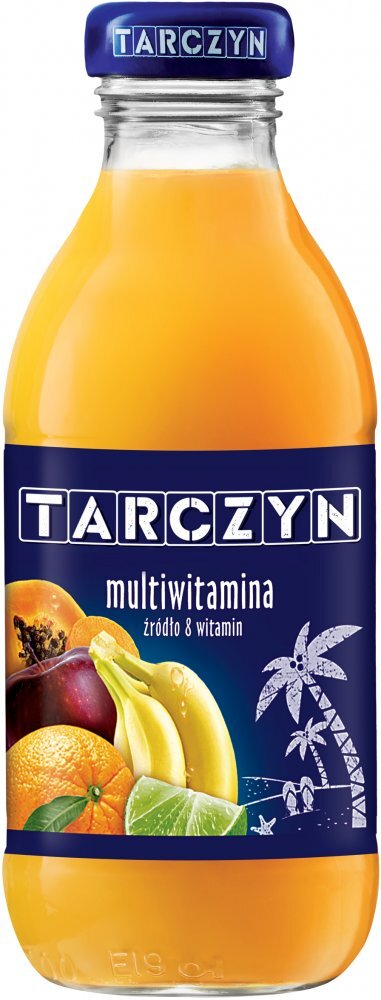 Outlet: USZKODZONE OPAKOWANIE Sok multiwitamina Tarczyn, butelka szklana, 0.3l