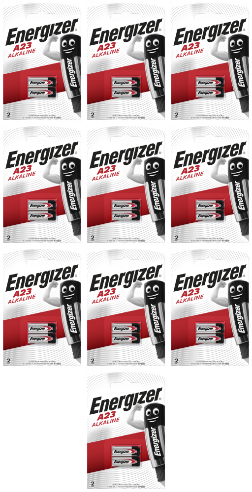 10x Bateria specjalistyczna Energizer, E23A, 12V, 2 sztuki