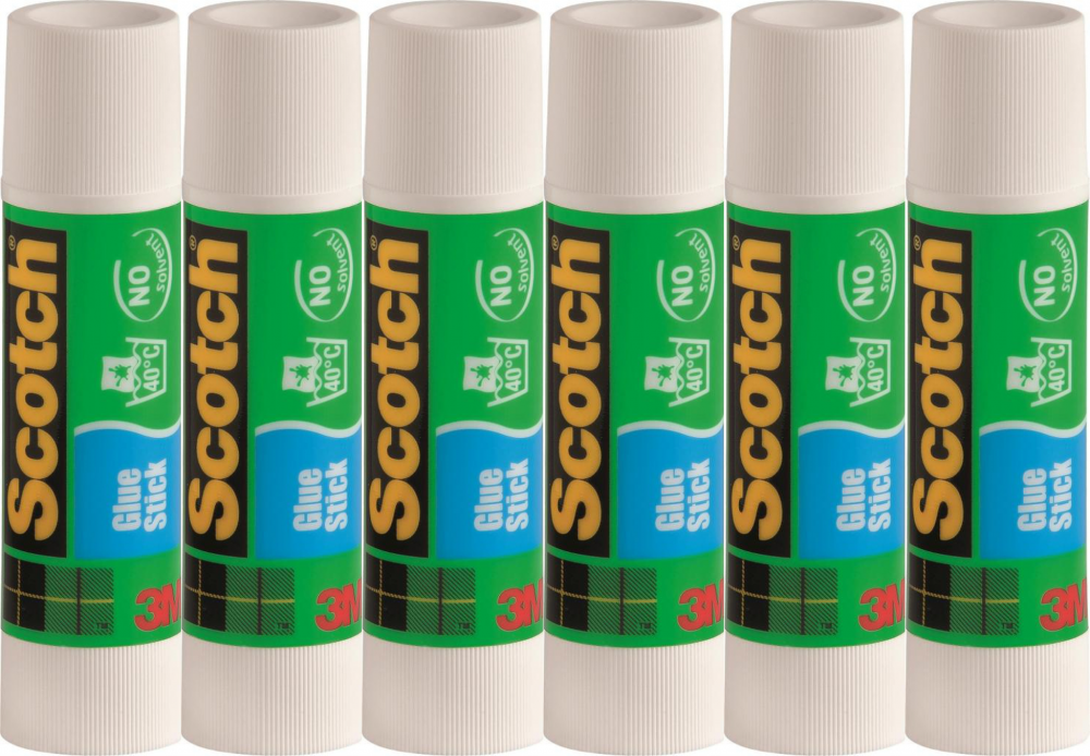 6x Klej biurowy Scotch, w sztyfcie, 21g