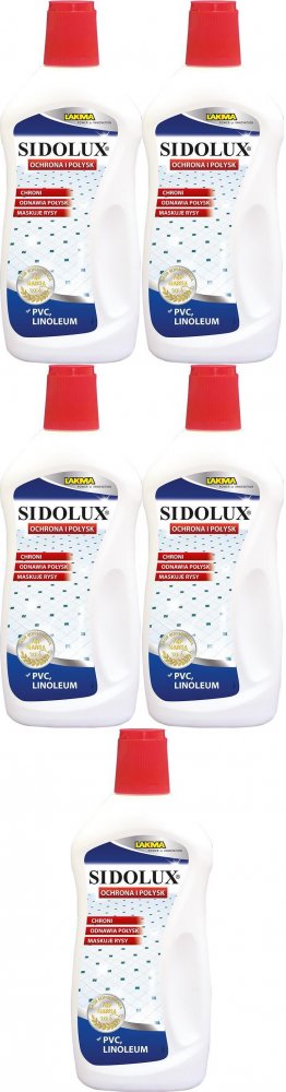 5x Płyn Sidolux Expert do ochrony i nabłyszczania PCV i linoleum, 500ml
