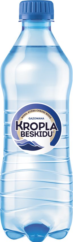 Woda gazowana Kropla Beskidu, 0.5l, butelka PET