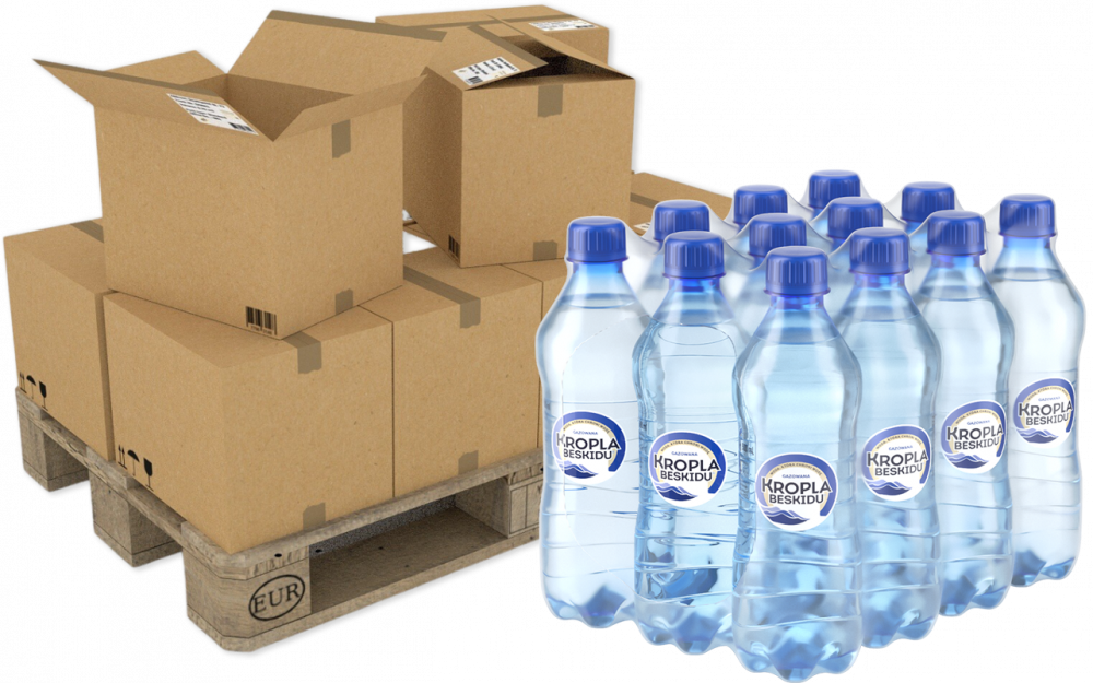 480x Woda gazowana Kropla Beskidu, 0.5l, butelka PET