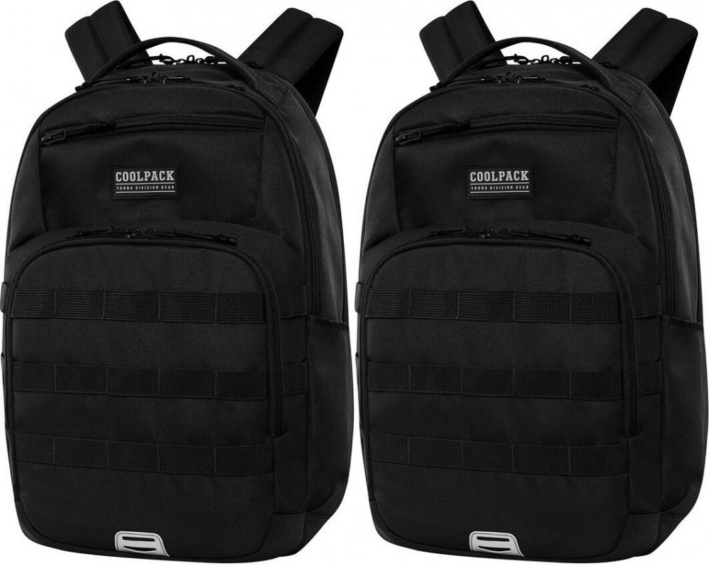 2x Plecak szkolny CoolPack Army Black, 27l, czarny