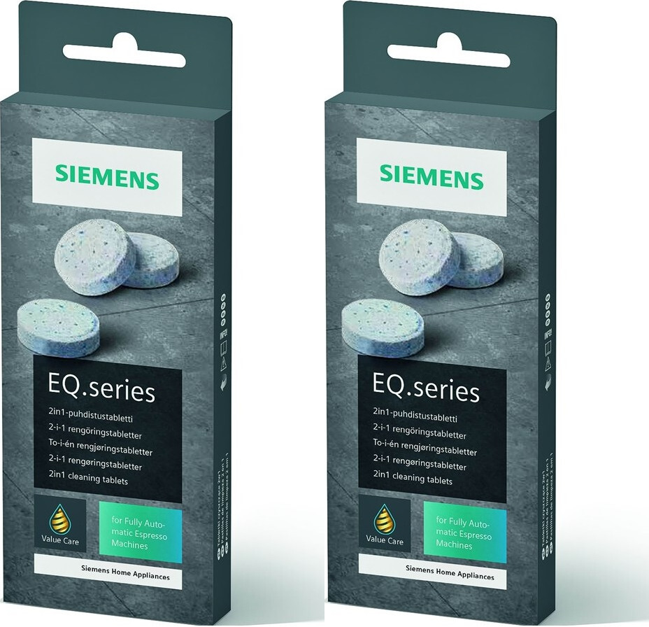 2x Tabletki czyszczące Siemens TZ80001, 10 sztuk x 2.7g