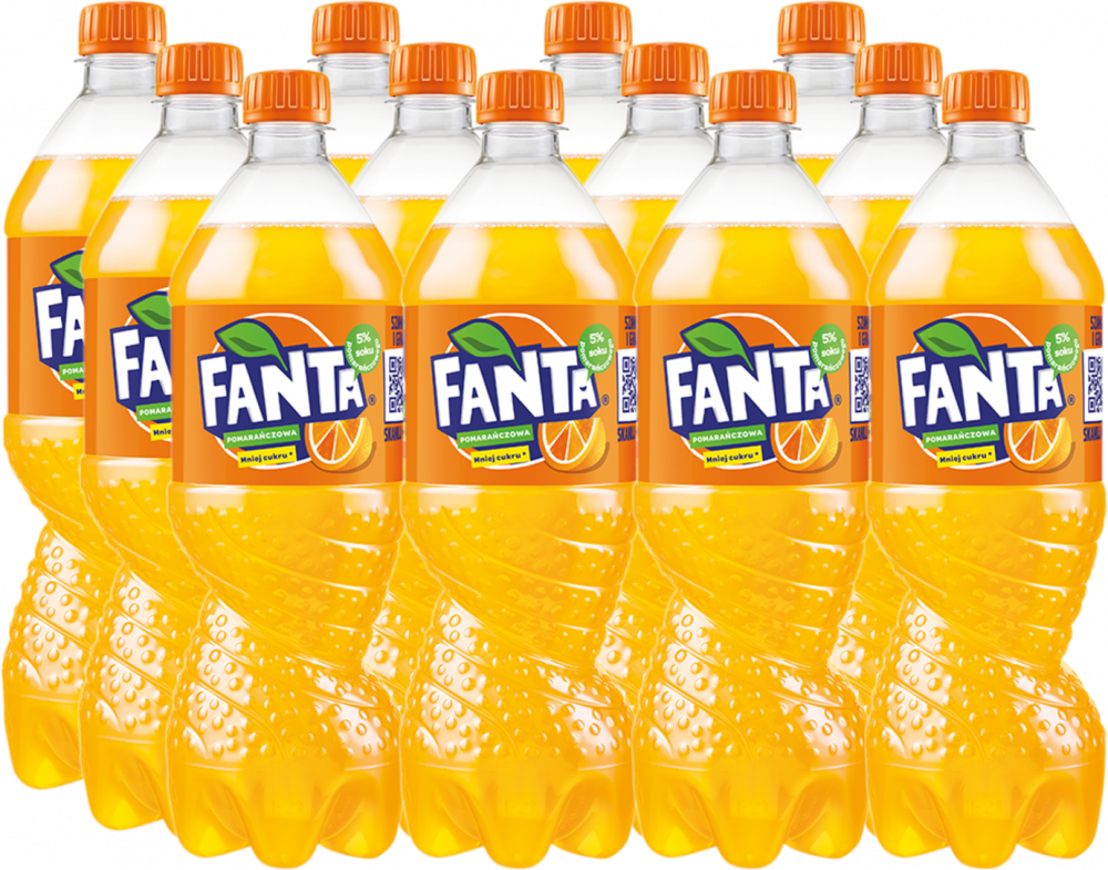 12x Napój gazowany Fanta, butelka, 0.85l
