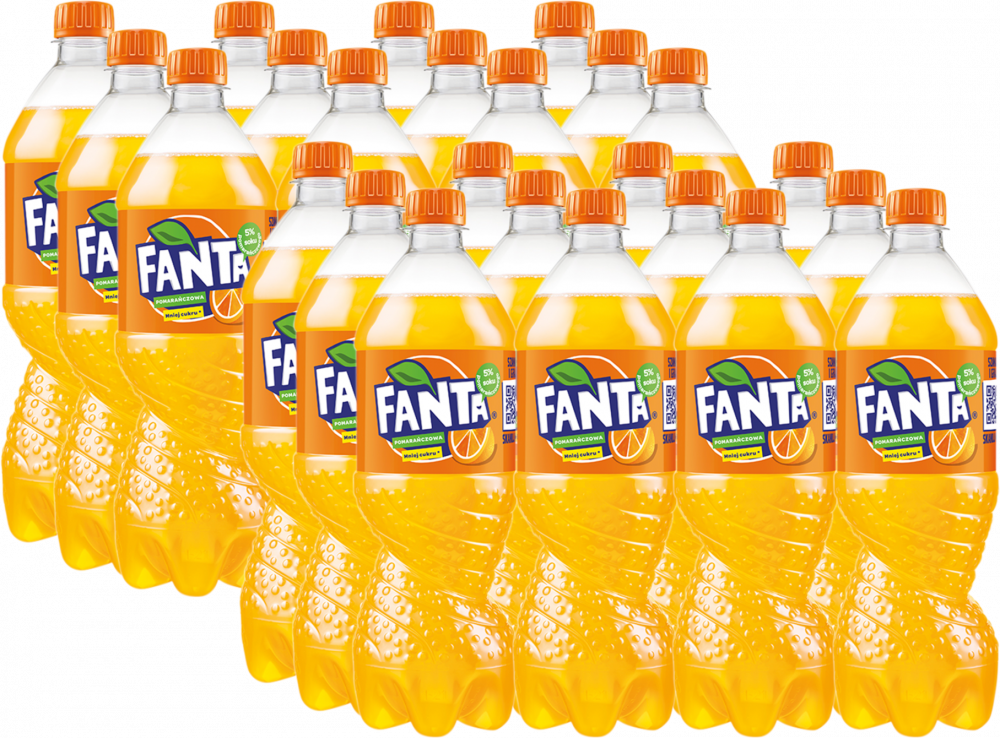 24x Napój gazowany Fanta, butelka, 0.85l