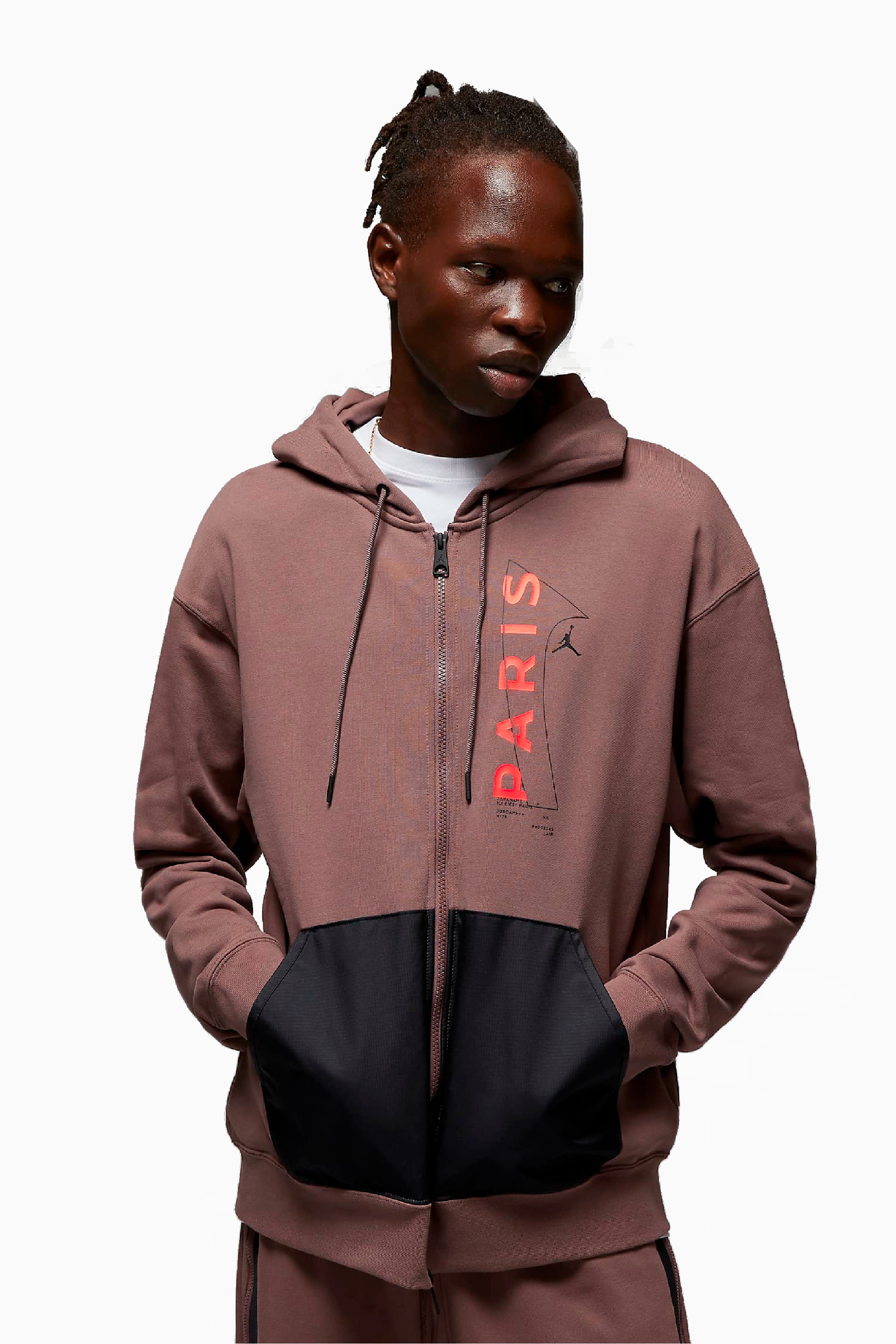 Bluza Z Kapturem Nike PSG x Jordan 22/23 - Bordowy