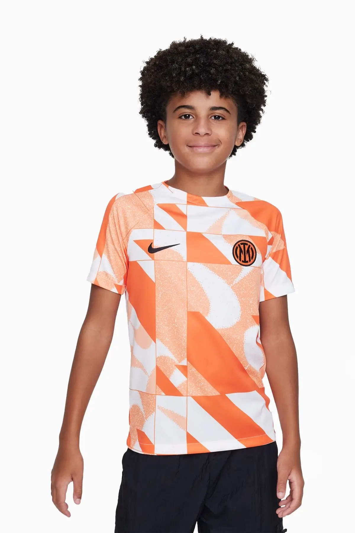 Koszulka Nike Inter Mediolan 23/24 Pre-Match Junior - Pomarańczowy
