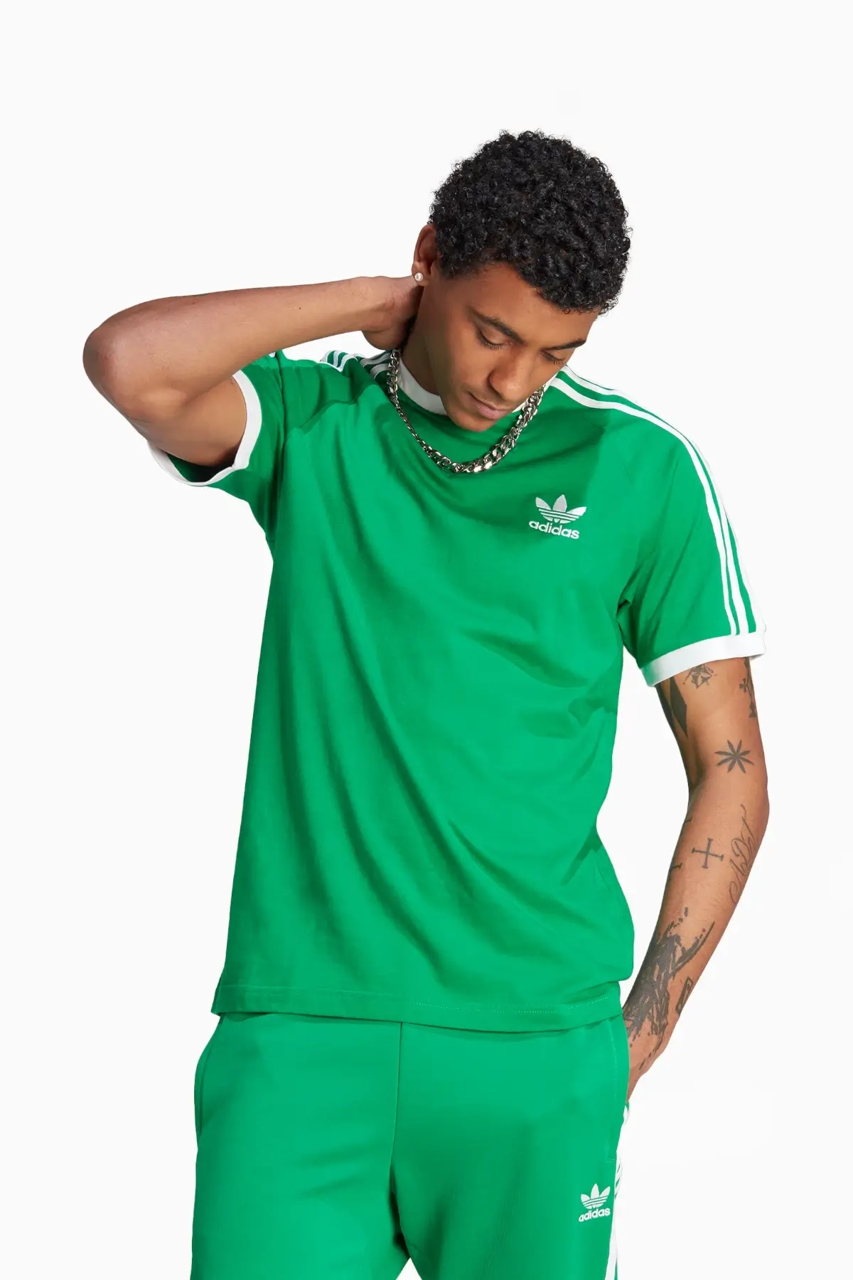 Koszulka adidas Adicolor Classics 3-Stripes - Zielony