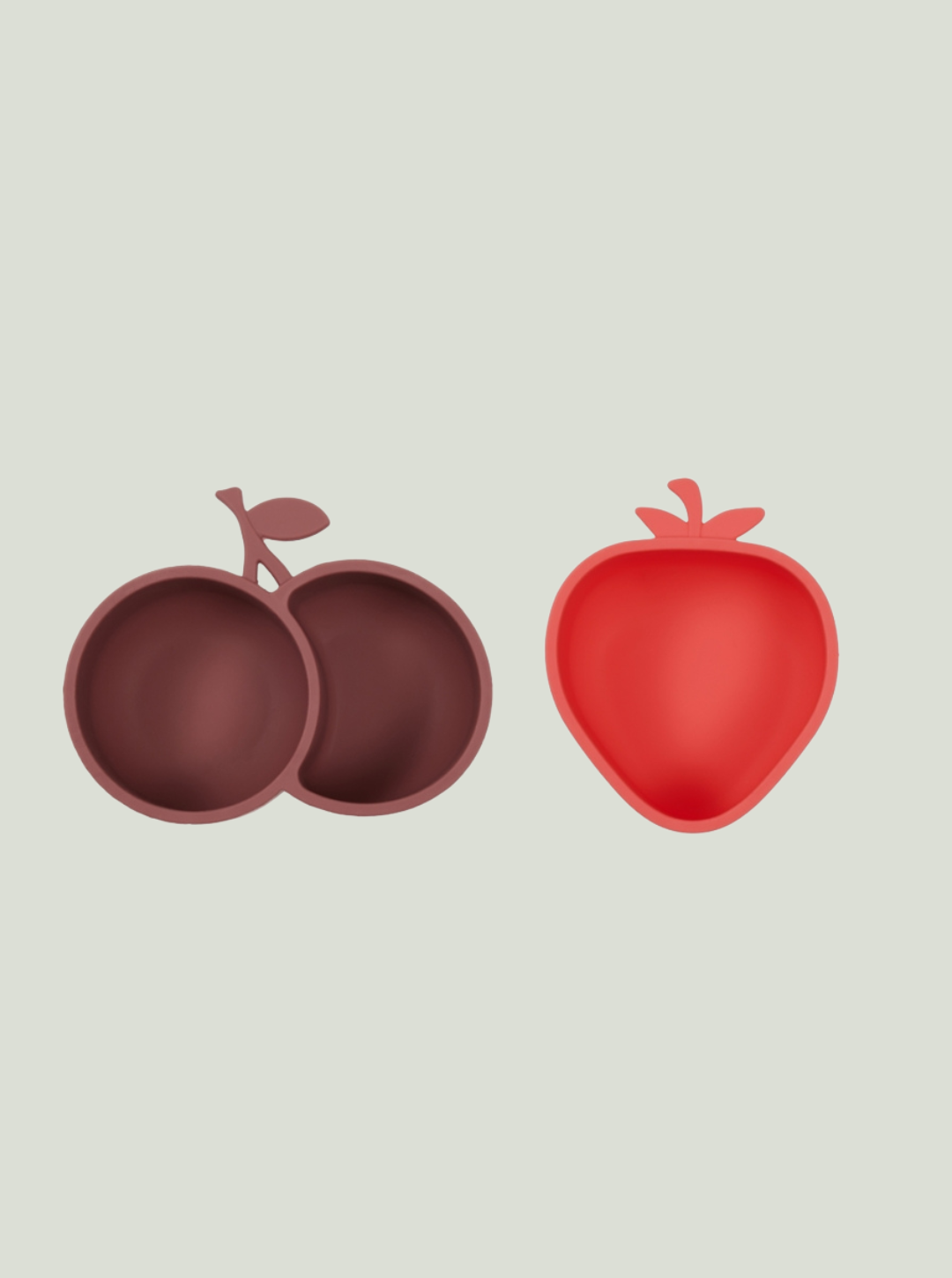 Miska na przekąski Yummy Truskawka Wiśnia Cherry Red / Nutmeg – zestaw 2 szt OYOY Mini
