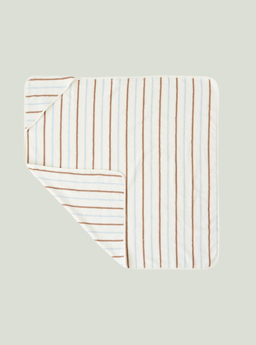 Ręcznik z kapturem Raita Caramel / Ice Blue 100x100 OYOY Mini