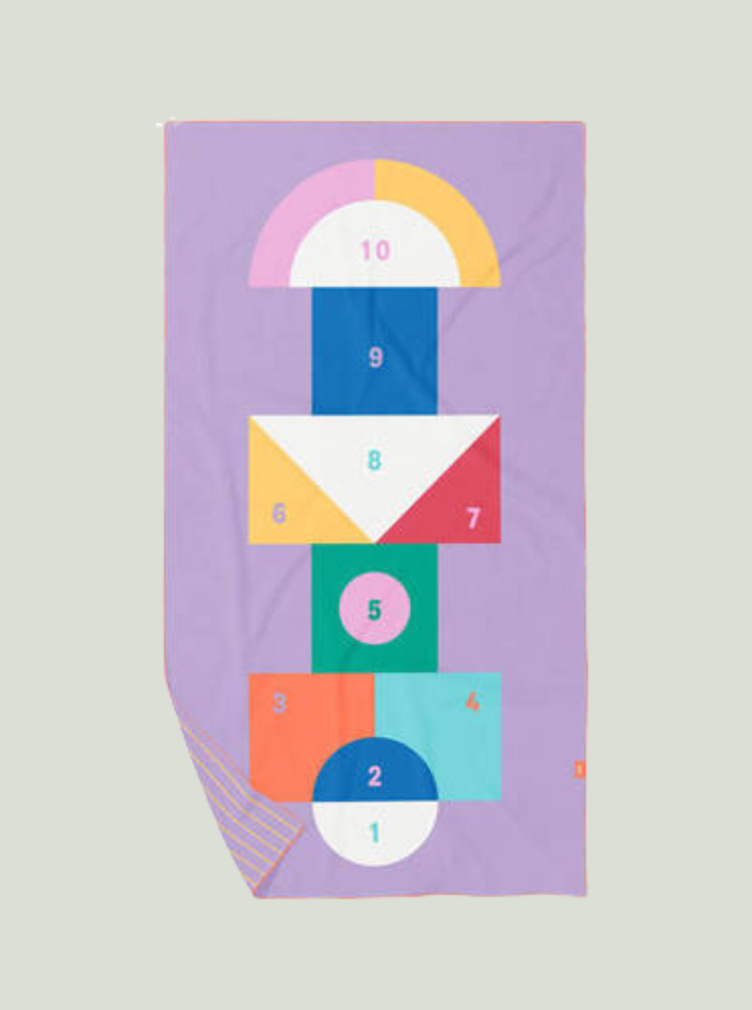 QUUT Dwustronny ręcznik plażowy PlayTowels L (180 x 100cm) Hopscotch