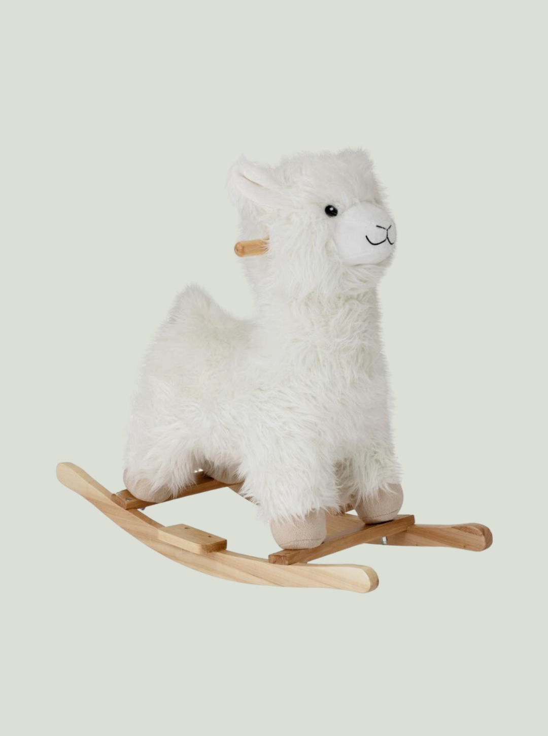 Zabawka na biegunach Kinto, lama, biała Bloomingville Mini
