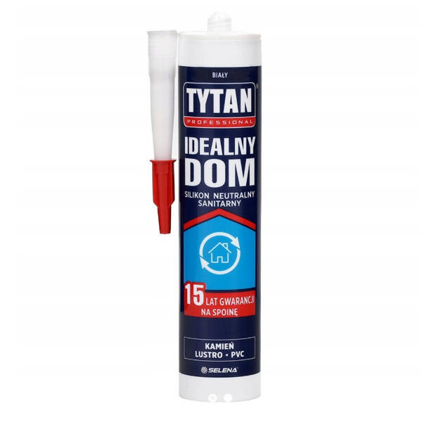 Silikon sanitarny neutralny biały 280ml Tytan