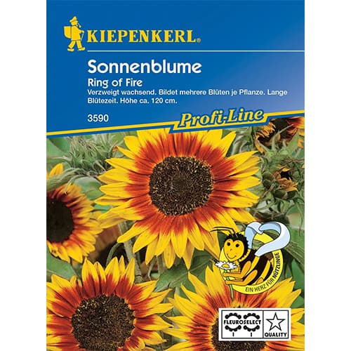 1 szt, Sonnenblume Ring of Fire - Samen: Ilość w opakowaniu: 1 Stück