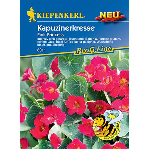 1 szt, Kapuzinerkresse Pink Prinzess - Samen: Ilość w opakowaniu: 1 Stück