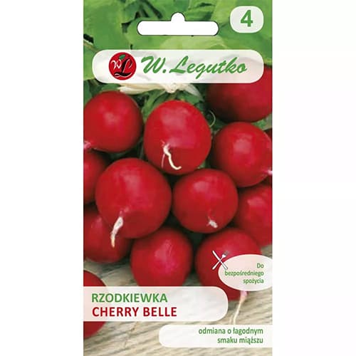 1 szt, Rettich Cherry Belle - Samen: Ilość w opakowaniu: 5 g